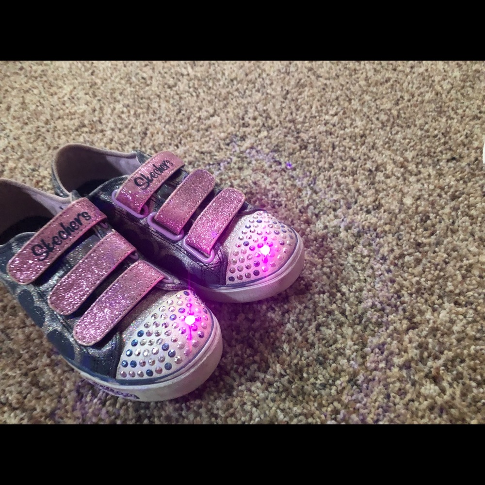 Light up sketcher sneakers